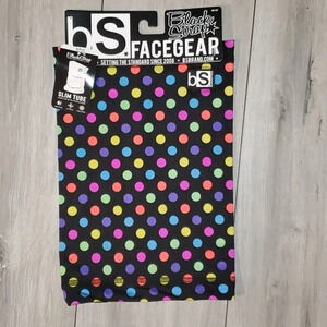 BLACK STRAP Tube Polkadot facemask covering kid